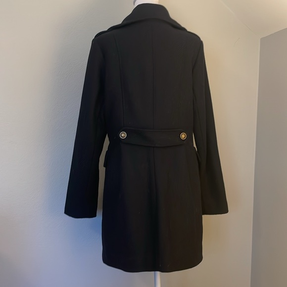 Gap navy blue wool insulated double breasted pea coat size medium - Picture 3 of 5